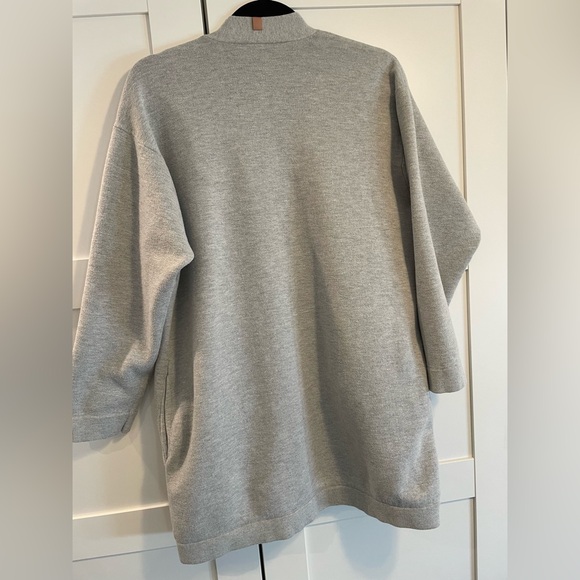 Lunya Cozy Cotton Silk Button Front Cardigan Mellow Grey Heather. Size XS/S - Picture 3 of 12